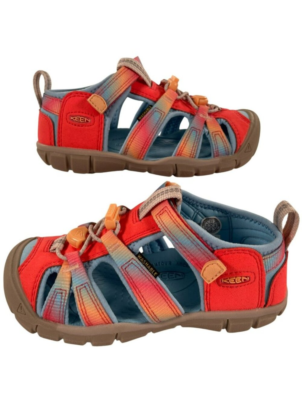 Keen Seacamp II CNX Kids Sandals Ombre Pink Lightweight Lemonade Kids Sz 11 NEW